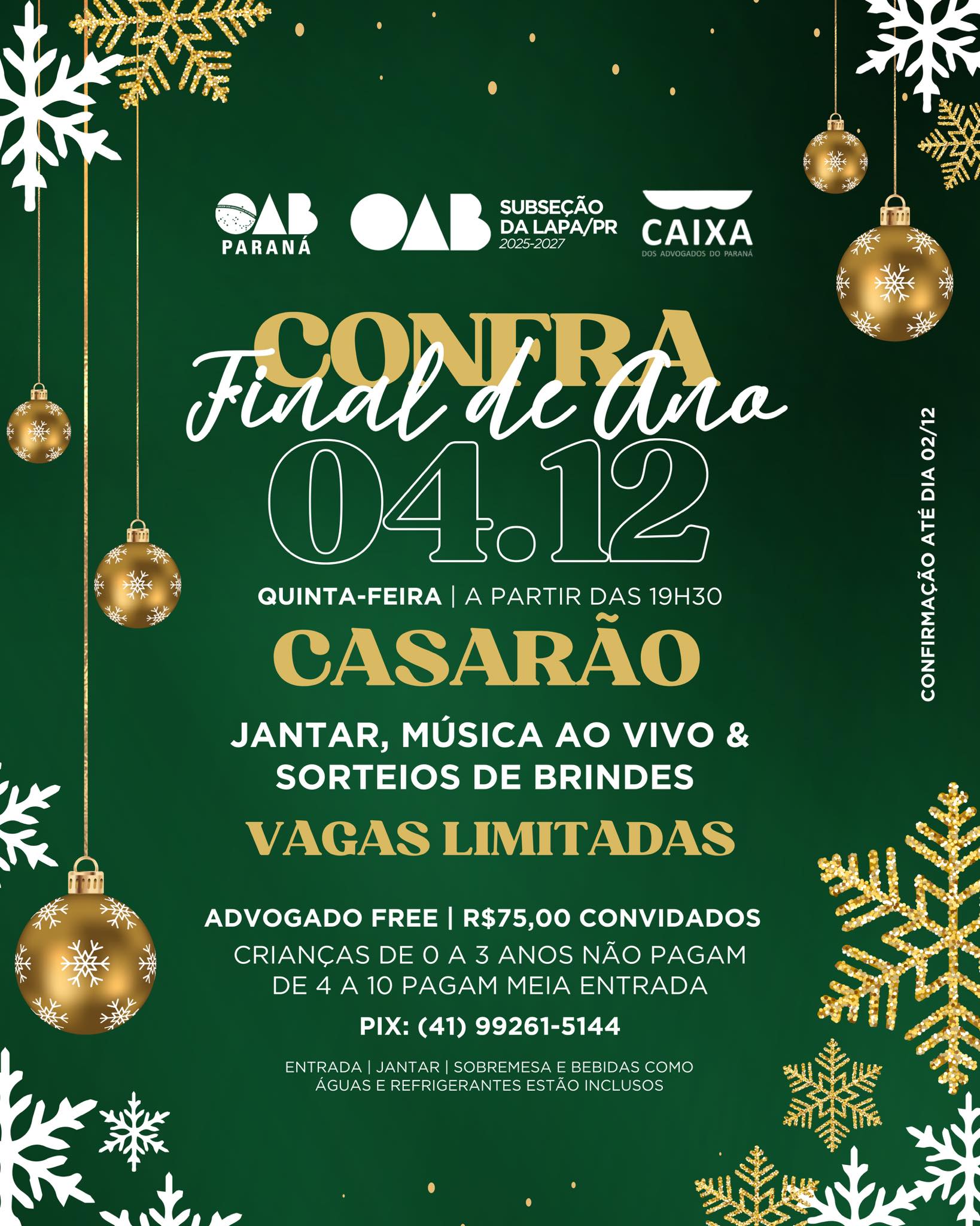 Confra de Final De Ano!