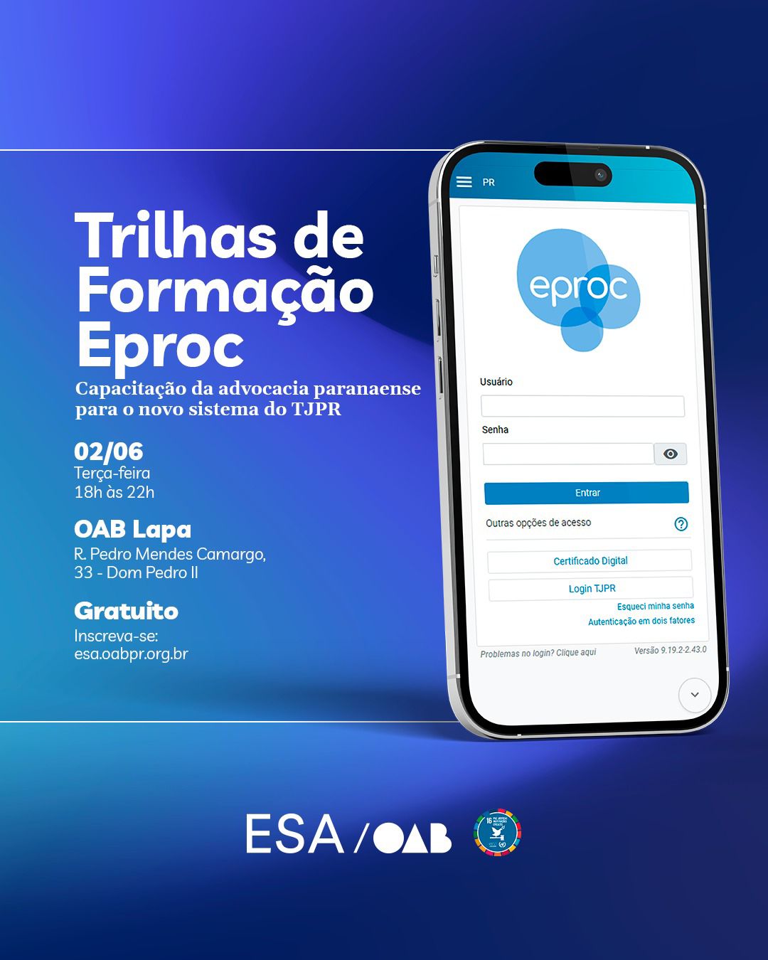 Trilhas de Formação Eproc.